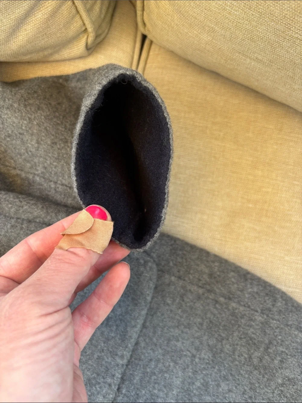 Massimo Dutti Gray Single-Breasted Wool Coat